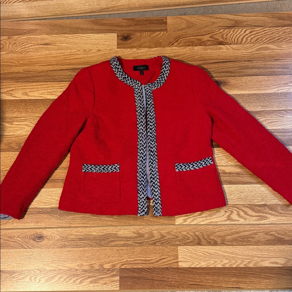 Talbots Red Garment with Black Label